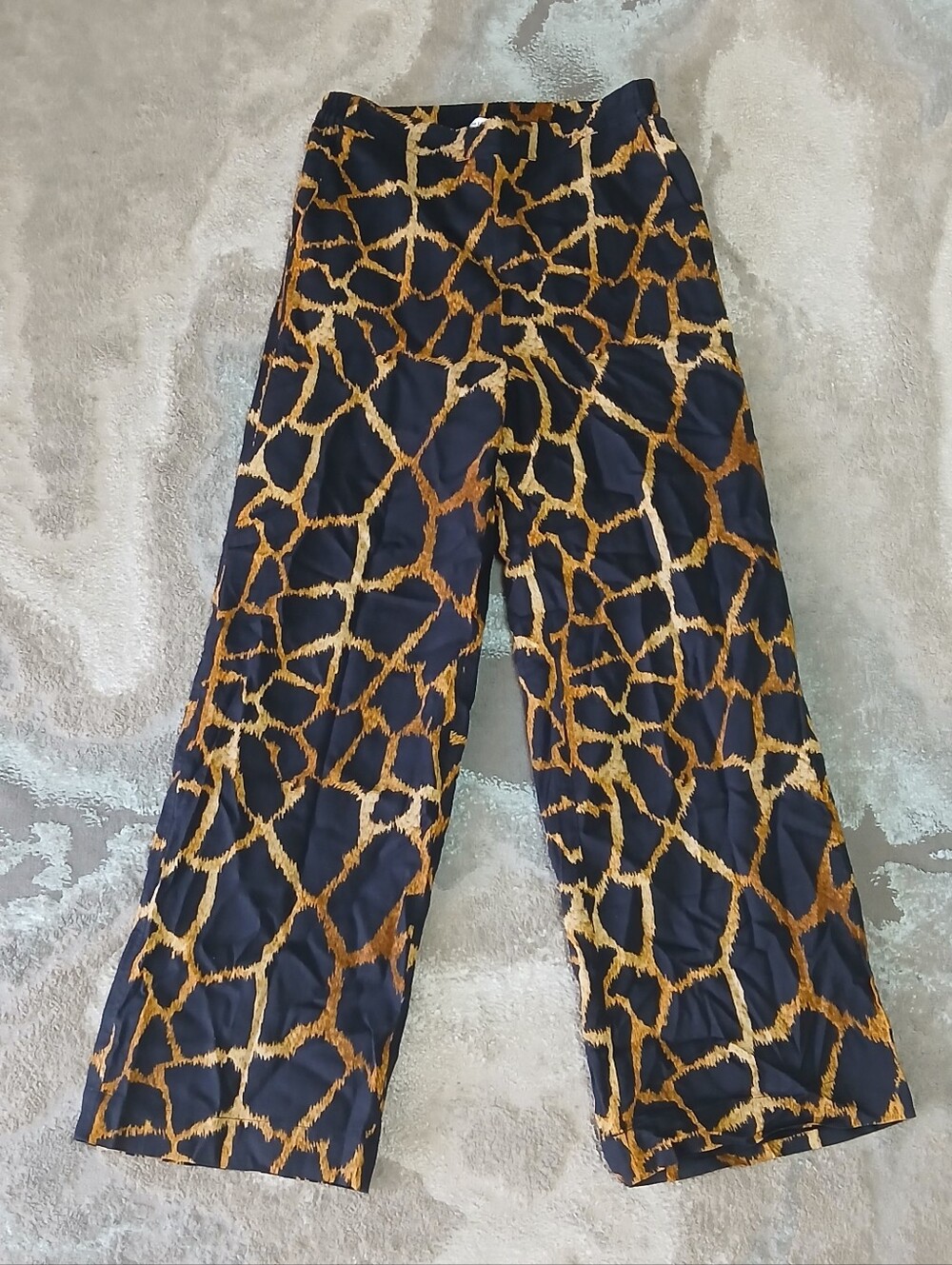 Milly Marlowe Giraffe-Print Linen Pants - Picture 3 of 8